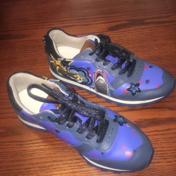 Authentic Coach blue and embellished sneakers - Picture 2 of 8